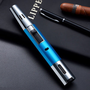 JET TORCH BUTANE LIGHTER WINDPROOF REFILLABLE BUTANE LIGHTER ADJUSTABLE FLAME