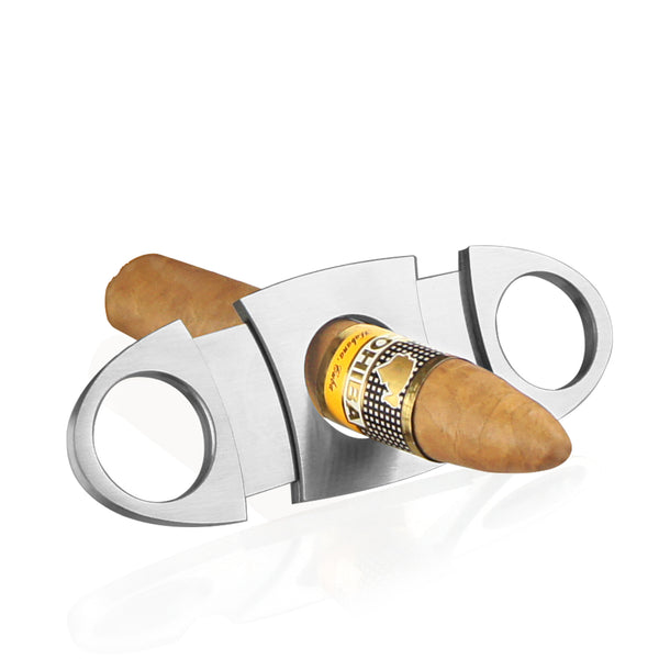 Cigar Lighters and Cutter Set with Butane Refillable Four Jet Flame Lighters Sharpening Blade Cigar Guillotine Windproof Lighter Torch