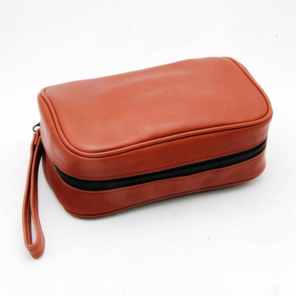 Lafuli pipe bag, portable four-digit sheepskin pipe bag, built-in cowhide tobacco bag, tobacco bag, wallet