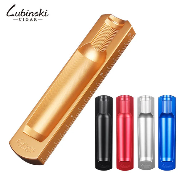 Cigar Ashtray Home Metal Ash Tray Outdoor Luxury 1 Holder Cigar Cigarette Ashtrays For LUBINSKI Cigar Accessories With Ruler
