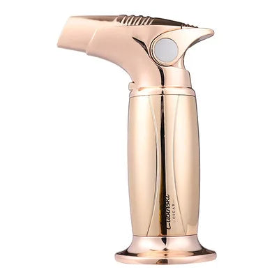LUBINSKI Metal Windproof Mini Pocket Cigar Lighter Jet  Flame Torch Cigarette Lighters for Gift Box