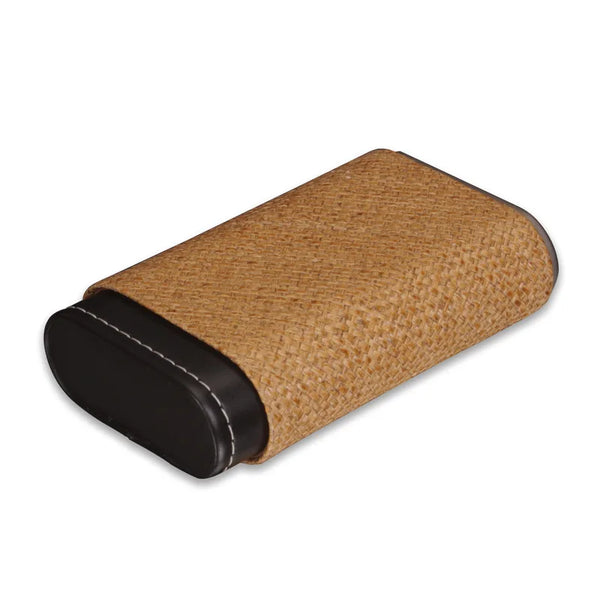 LUBINSKI Travel Leather Cigar Case Humidor Holder 3 Tubes Humidor Box with  Travel Accessories Pocket