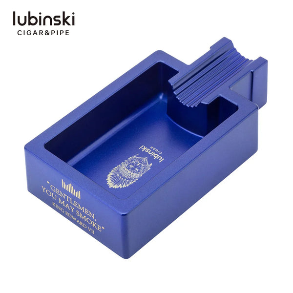 Lubinski Factory Simple Cigar Ashtray 4 colors Zinc Alloy square ashtray