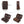 Load image into Gallery viewer, Cigar Box Retro Leather Cigar Box Built-in Magnetic Hygrometer 4 Pack