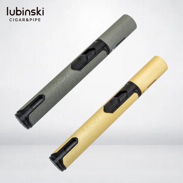 LUBINSKI Butane Gas Cigar Lighter Lubinski Windproof 5 Flame Jet Torch Lighter Pocket Metal Cigarette Briquet Cigar Accessory