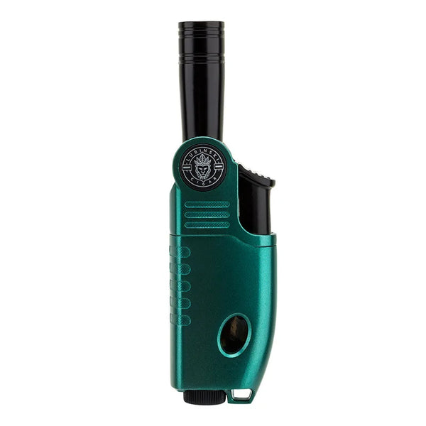 LUBINSKI Cigar Lighter Cigarette Tobacco Lighter Torch Jet Flame Refillable Cigar Accessories with Holder Portable Gift Box
