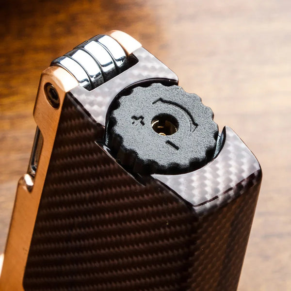 LUBINSKI Cigar Lighter Lubinski 1 Flame Jet Torch Windproof Butane Gas Lighter Pocket Cigarette Lighters with Cigar Punch