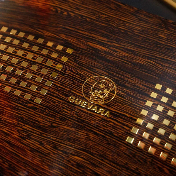 GUEVARA Cigar Humidor Box Hygrometer Humidifier Portable Cigar Accessories Glass Window Cigarette Cedar Wood Case for Men GIft