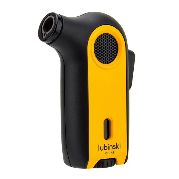LUBINSKI Luxury Torch Metal Lighter Jet Turbine Outdoor Barbecue Kitchen Butane Gas Lighter Windproof Cigar Accessory Gift Men