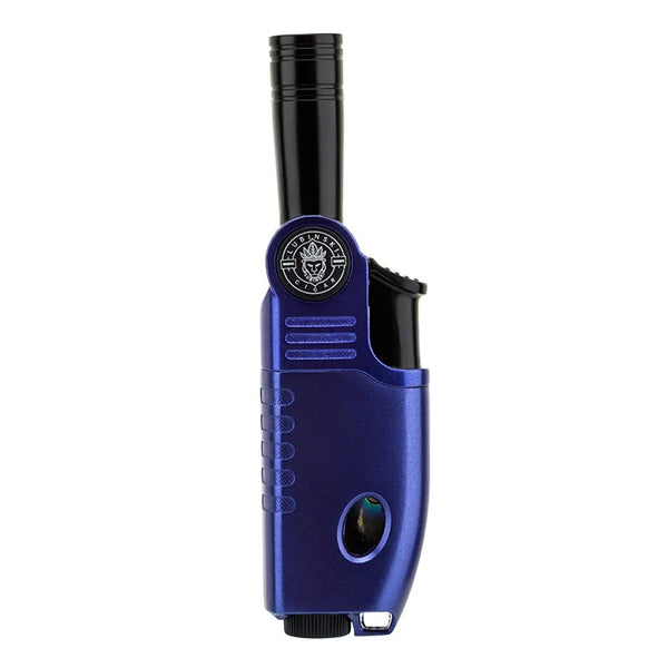 LUBINSKI Cigar Lighter Cigarette Tobacco Lighter Torch Jet Flame Refillable Cigar Accessories with Holder Portable Gift Box