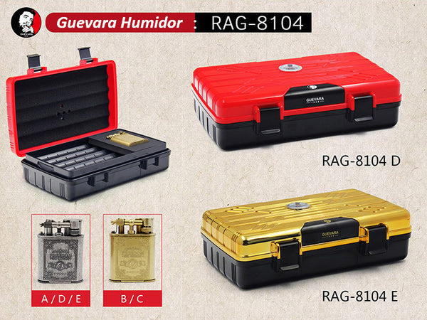 Travel Cigar Humidor Case Box Holder 8104