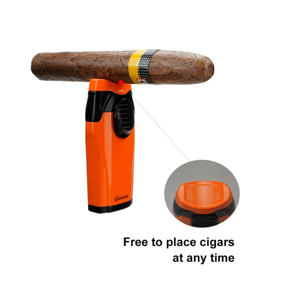 Guevara Torch Lighter 2 Jet Butane Refillable Cigar Lighter