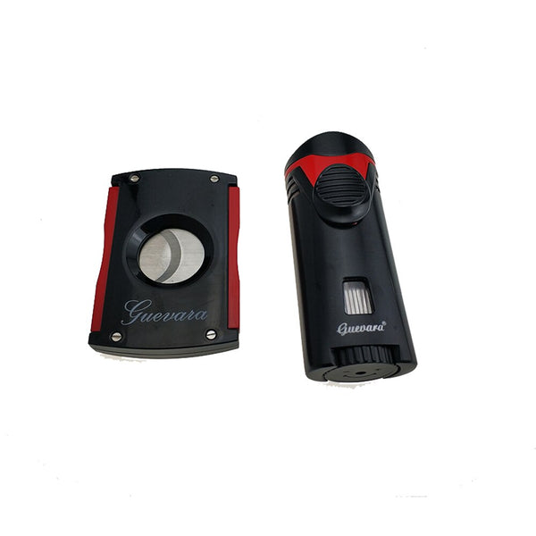 Guevara luxury Cigar Cutter lighter Set