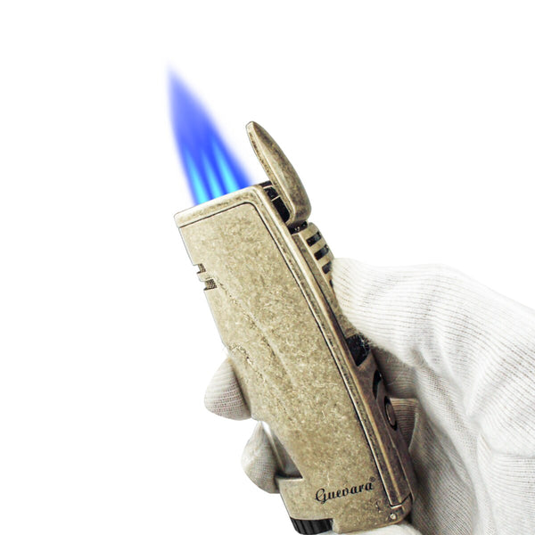 GUEVARA Torch Butane Lighters Fuel Refillable Lighter with Punch