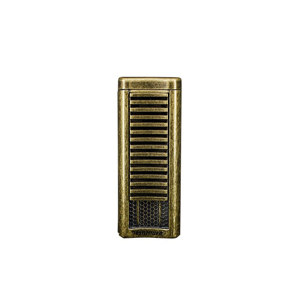 GUEVARA Metal Cigar Cigarette Tobacco Lighter Torch 2 Jet Flame Refillable With Punch Cigar Tool Accessories Portable Gift Box