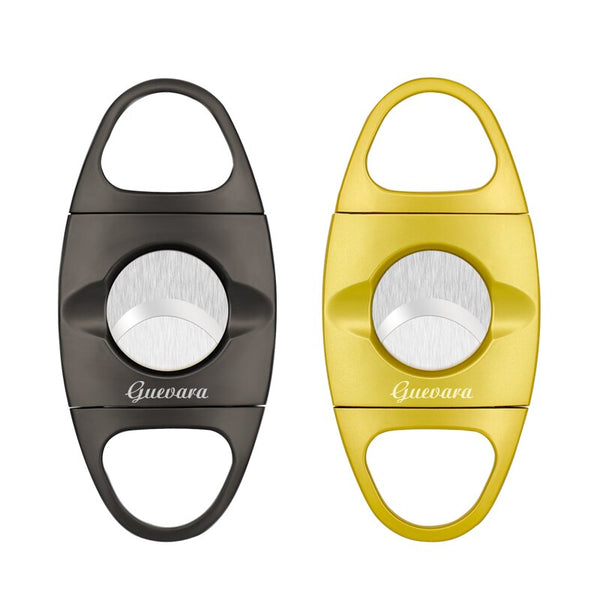 GUEVARA Metal Cigar Cutter Pocket Cutters Sharp Blade Cigars Cut Portable Outdoor Luxury Cigar Accessories Tool for Cigar