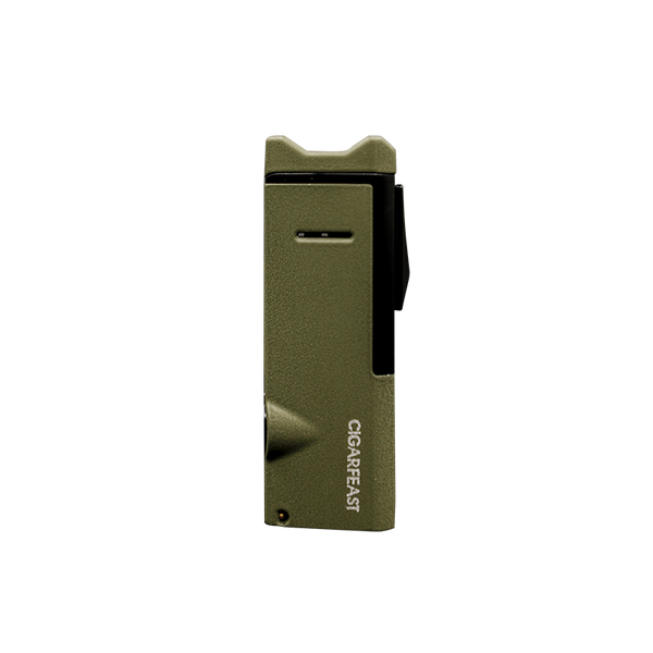CIGARFEAST Cigar Lighter 3 Jet Torch Blue Flame Gas Butane Refillable Windproof Lighters Cigar Smoking Accessories for Gift Box