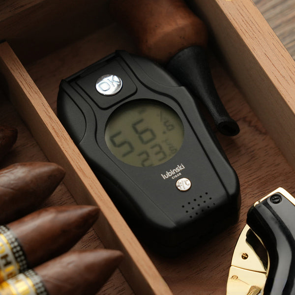 cigar moisture meter, wholesale temperature and humidity meter, accurate plug-in moisture detection instrument temperature and humidity display