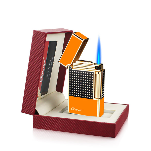 Cigar Lighter Torch Jet Flame Refillable Butane Gas Flintstones with Cigar Punch