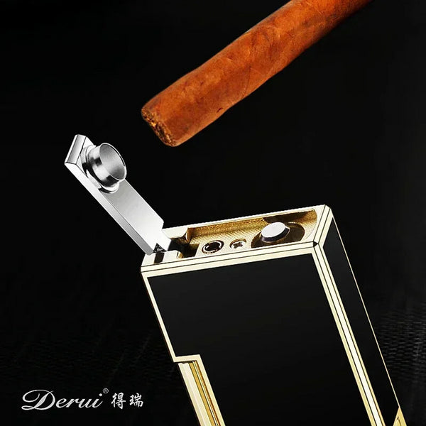 Cigar Lighter Torch Jet Flame Refillable Butane Gas Flintstones with Cigar Punch