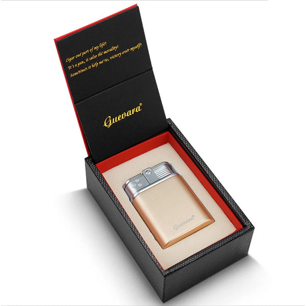 Guevara Cigar Lighter 3 Jet Blue Flame Torch Modern Matte Triple Lighters Cigar Man with Gift Box Smoking Accessories