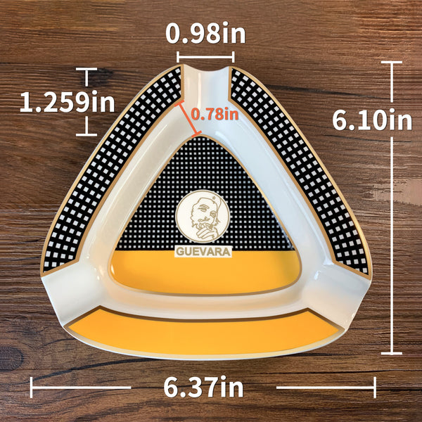 Cigar Ashtray Portable Ceramic 3 Cigars Ash Tray Tobacco Cigarette Gadgets Home