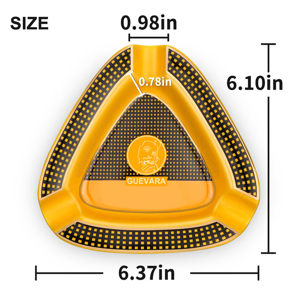 Cigar Ashtray Portable Ceramic 3 Cigars Ash Tray Tobacco Cigarette Gadgets Home