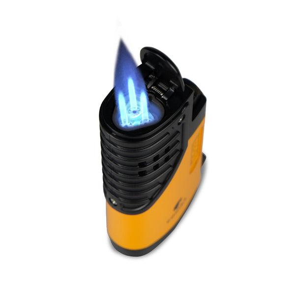 2 color Cigar Lighter Butane with Punch Triple Jet Flames Butane torch