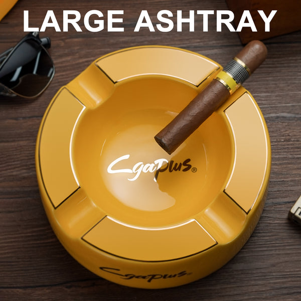 Cigar Ashtray Big Ashtrays for 8" Round Cigarettes Large Rest Outdoor Cigars Ashtray