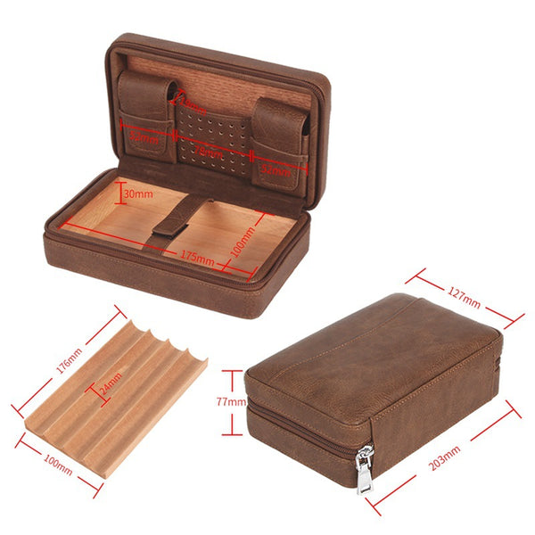 Galiner cedar cigar box retro cigarette box storage cigar portable travel moisturizing box