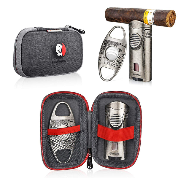 Single Flame Strong Windproof Cigar Holder Cigar Lighter