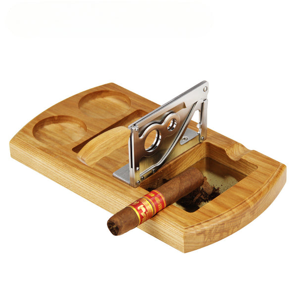 Cigar Desk Cutter, Desktop Cigar Cutter Stainless Steel Double Blade