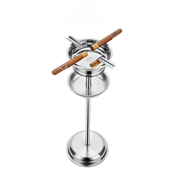 CIGARLOONG Metal Cigar Ashtray Large Diameter Smoke Groove Design Cigar CL-2021