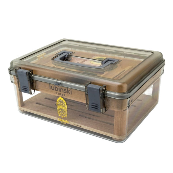 Cigar Moisturizing Box Acrylic Transparent Cedar Wood Portable Case Portable Cigar Box