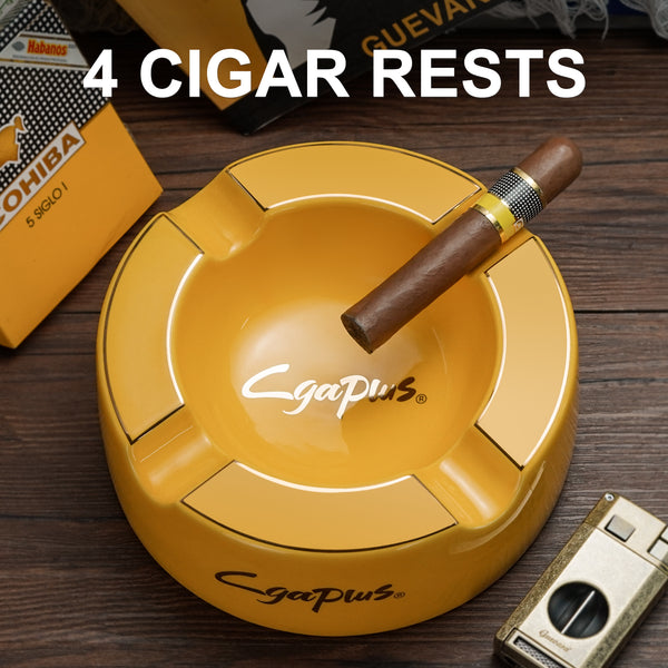Cigar Ashtray Big Ashtrays for 8" Round Cigarettes Large Rest Outdoor Cigars Ashtray
