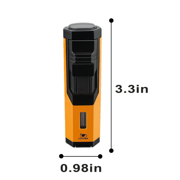 COHIBA Gift Box Cigar Lighter Cutter Set Windproof Torch Jet Flame Gas Butane Metal with Punch Mini Lighter Accessories set