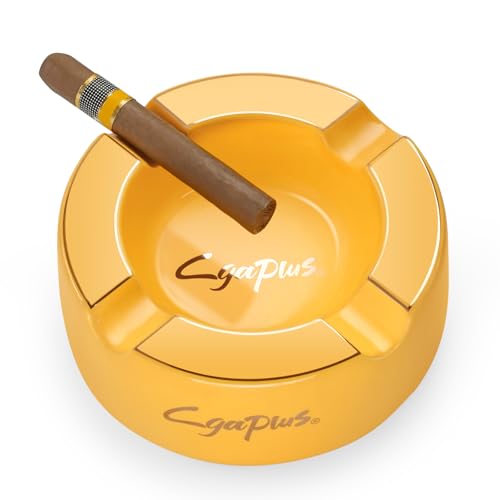 Cigar Ashtray Big Ashtrays for 8" Round Cigarettes Large Rest Outdoor Cigars Ashtray