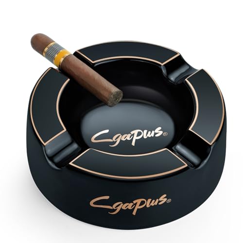 Cigar Ashtray Big Ashtrays for 8" Round Cigarettes Large Rest Outdoor Cigars Ashtray