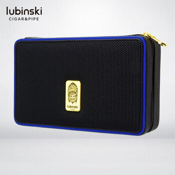 Multifunctional Portable Cigar Bag Rubinsky Python Leather Cigar Cutter Lighter Wine Pot Cigarette Case