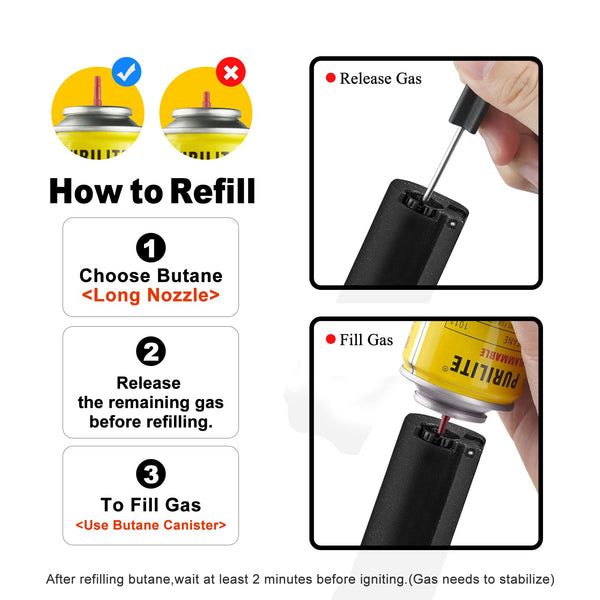 Cigar Torch Lighter Butane Refillable Lighters for Smoking Weed Windproof Lighters with Cigar Punch Mini Torch Holder on Top