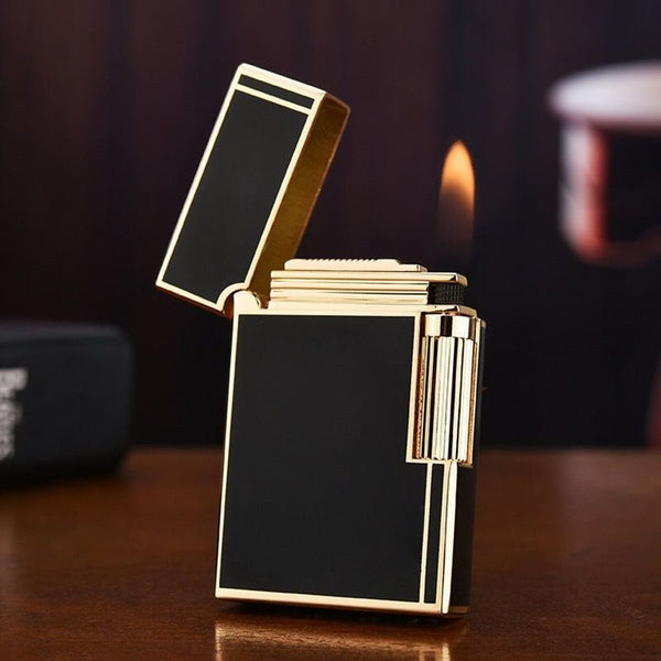lighter inflatable high-grade grinding wheel steel sound gas lighter
