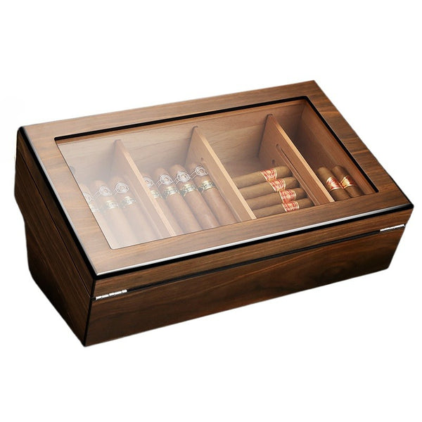 CIGARLOONG Cigar display box Large capacity partition alcohol-raised cedar wood moisturizing box CLA-21LB2