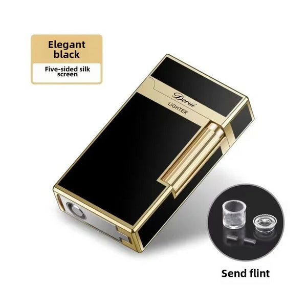 Cigar Lighter Torch Jet Flame Refillable Butane Gas Flintstones with Cigar Punch