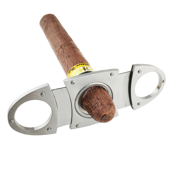 COHIBA Stainless Steel Cigar Cutter Smoking Scissors Pocket Portable Gadgets Accessories Cigar Cutter Knife