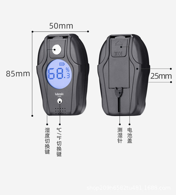 cigar moisture meter, wholesale temperature and humidity meter, accurate plug-in moisture detection instrument temperature and humidity display