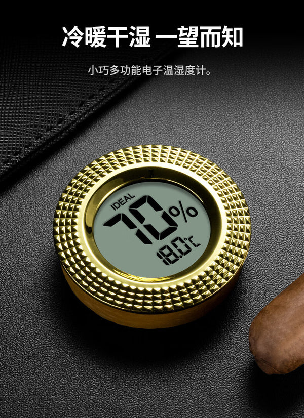 Cigar Thermohygrometer Compact and Exquisite Accurate Sensitive 2-in-1 Multifunctional Thermometer CLK-2023IH