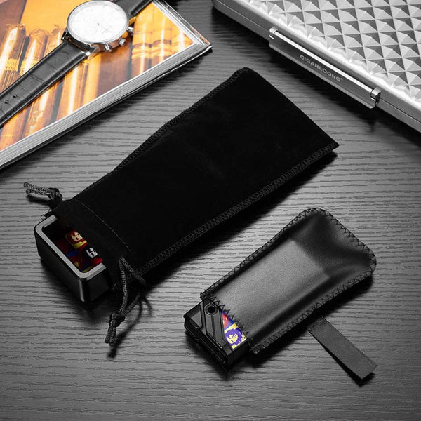 Cigar Lighter and cigar ashtray Set 2-piece Cool Cigar Ashtray Windproof Portable  Lighter Gift Box Set