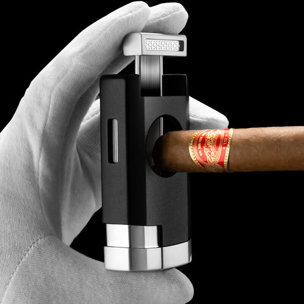 Cigar lighter firepower straight inflatable cigar special lighter, cigar cutter, cigar holder CLB-23IX1