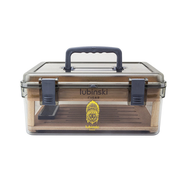 Cigar Moisturizing Box Acrylic Transparent Cedar Wood Portable Case Portable Cigar Box