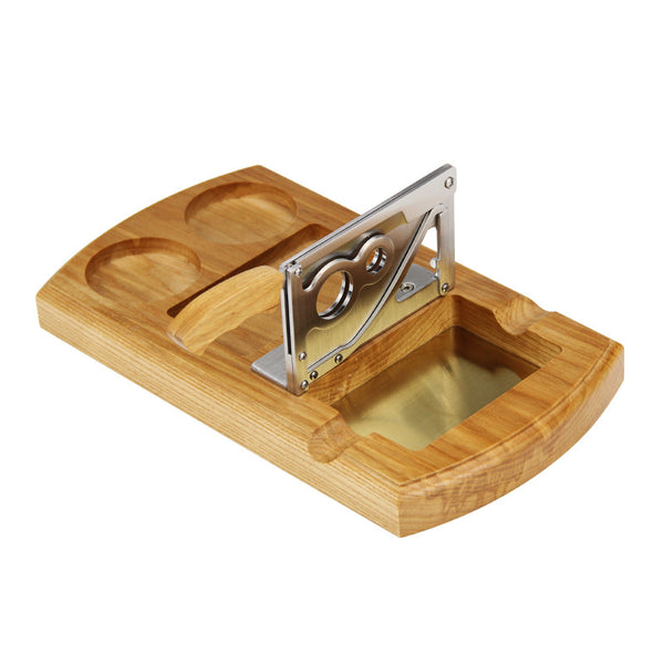 Cigar Desk Cutter, Desktop Cigar Cutter Stainless Steel Double Blade